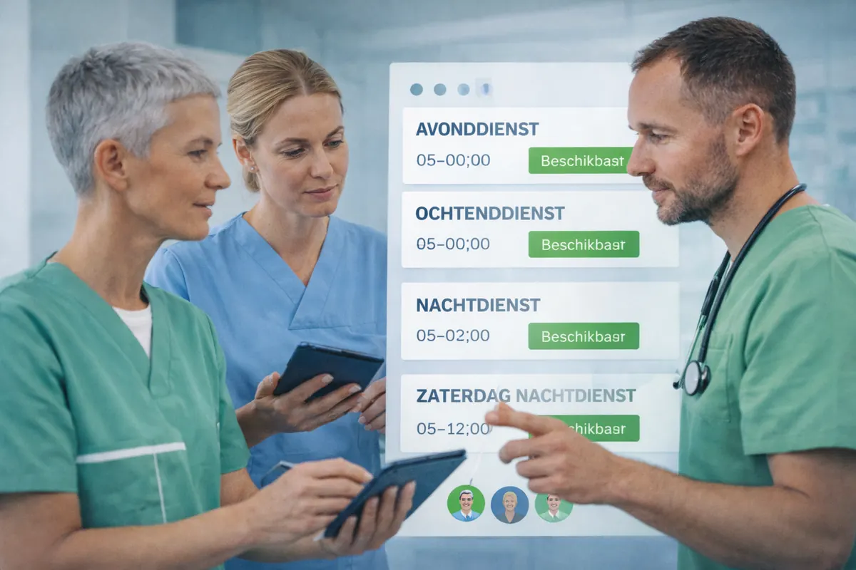 Zorgprofessionals ruilen diensten via de dienstenmarkt van Fastis